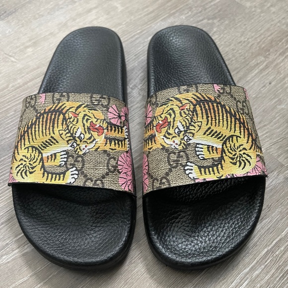Gucci Shoes Gucci Bengal Tiger Slides 37 Poshmark